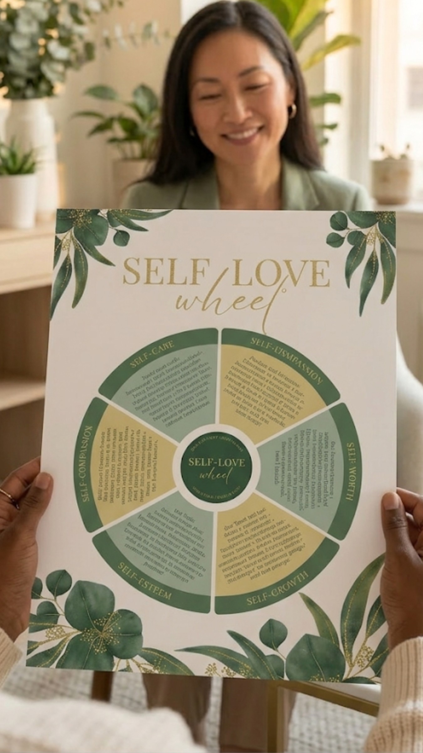 The Self-Love Wheel framework poster